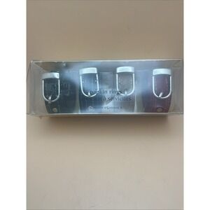 Pier 1 Imports, Set of 4 NEW Watch Band Themed Napkin Rings In Original Box